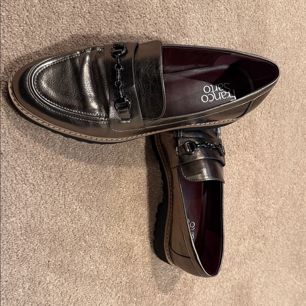Franco Sarto Women's Metallic Loafers